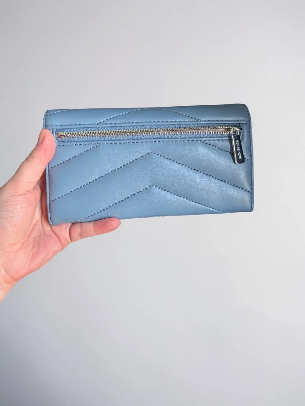 Michael Kors Jet Set Travel Large Trifold Wallet - Denim Blue (NWT)